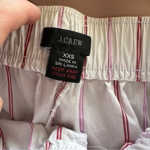 J.Crew Cotton Poplin Boxer Short In Candy Stripe - Picture 7 of 10